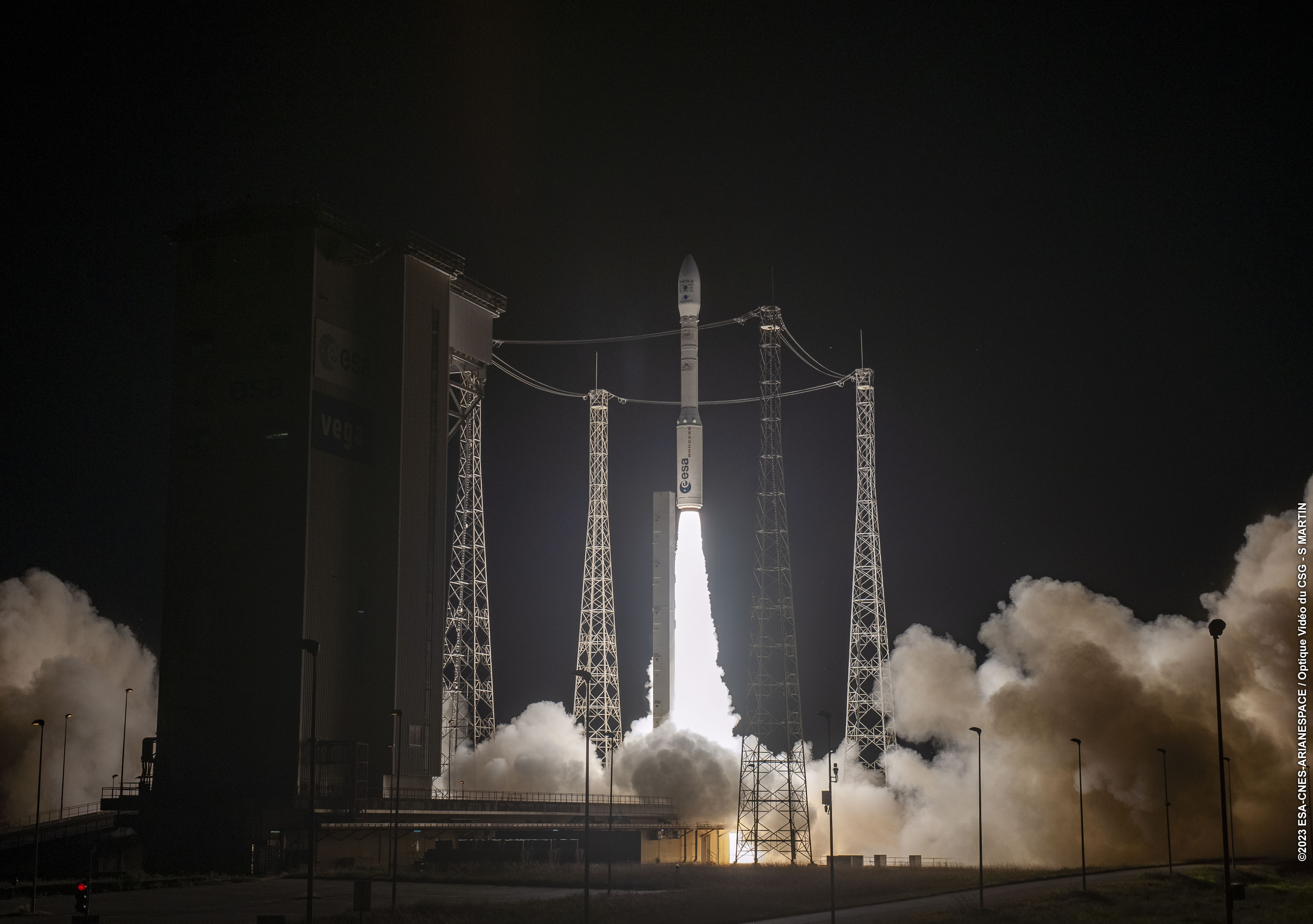 Vega flight VV23 takes off