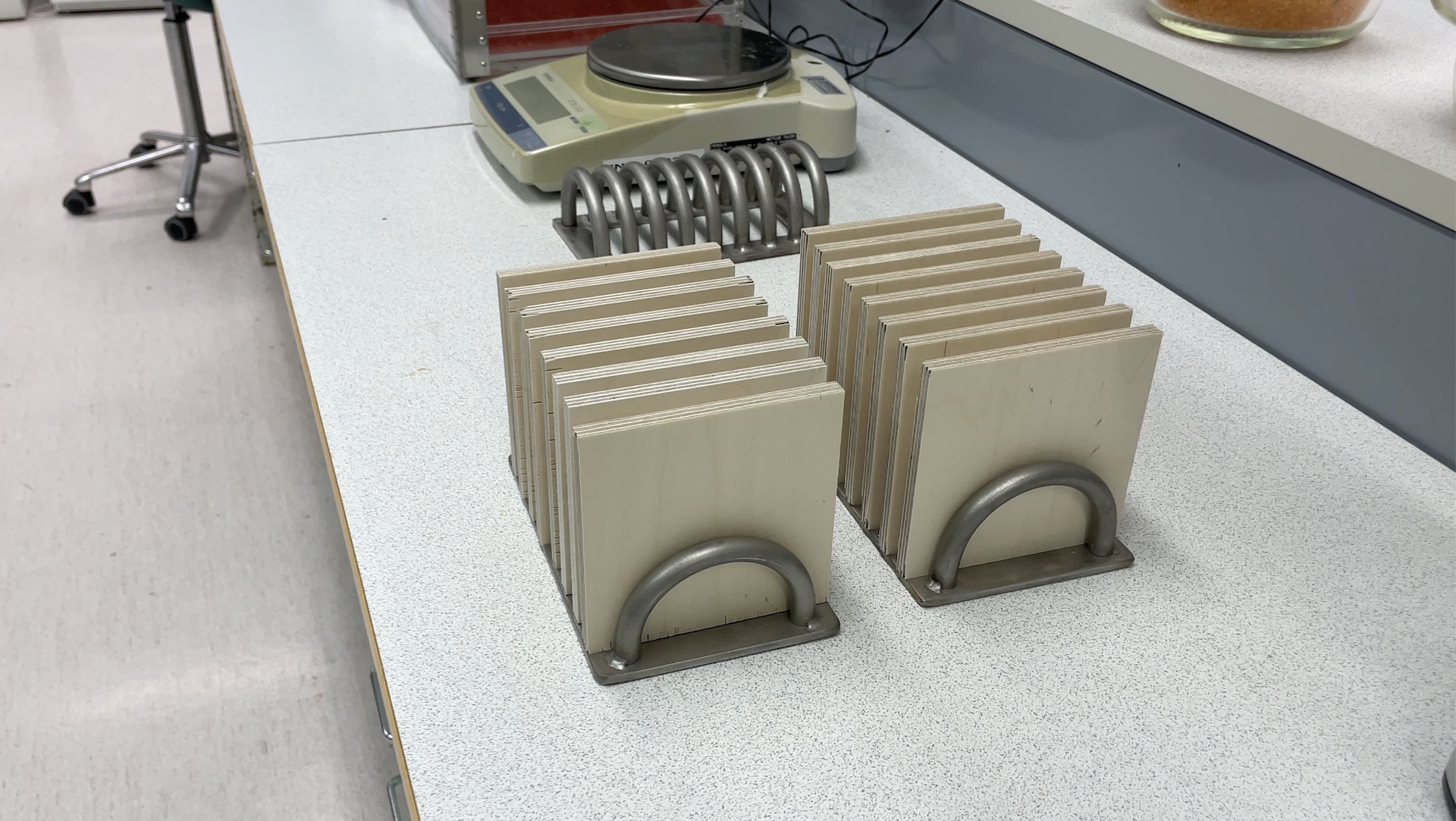 Space plywood prior thermovacuum