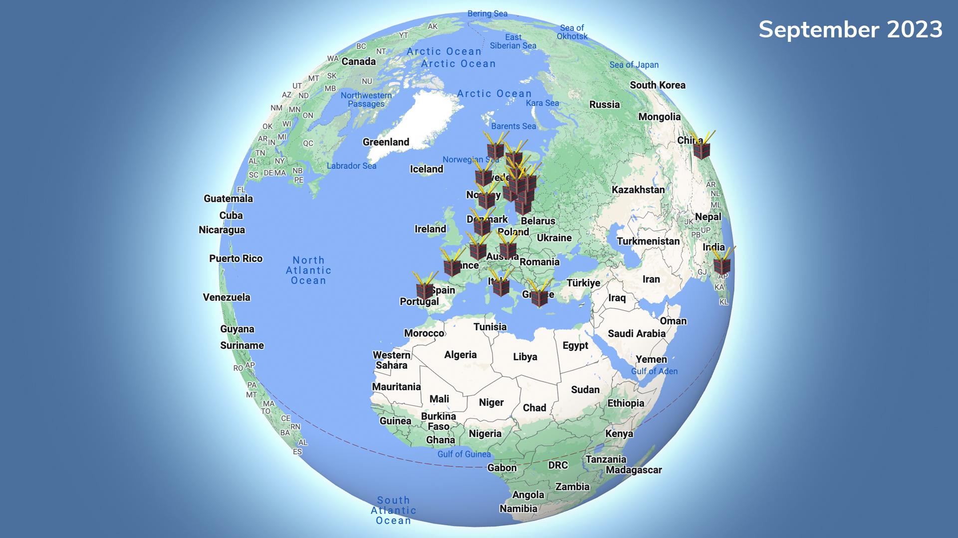 Kitsats over the world