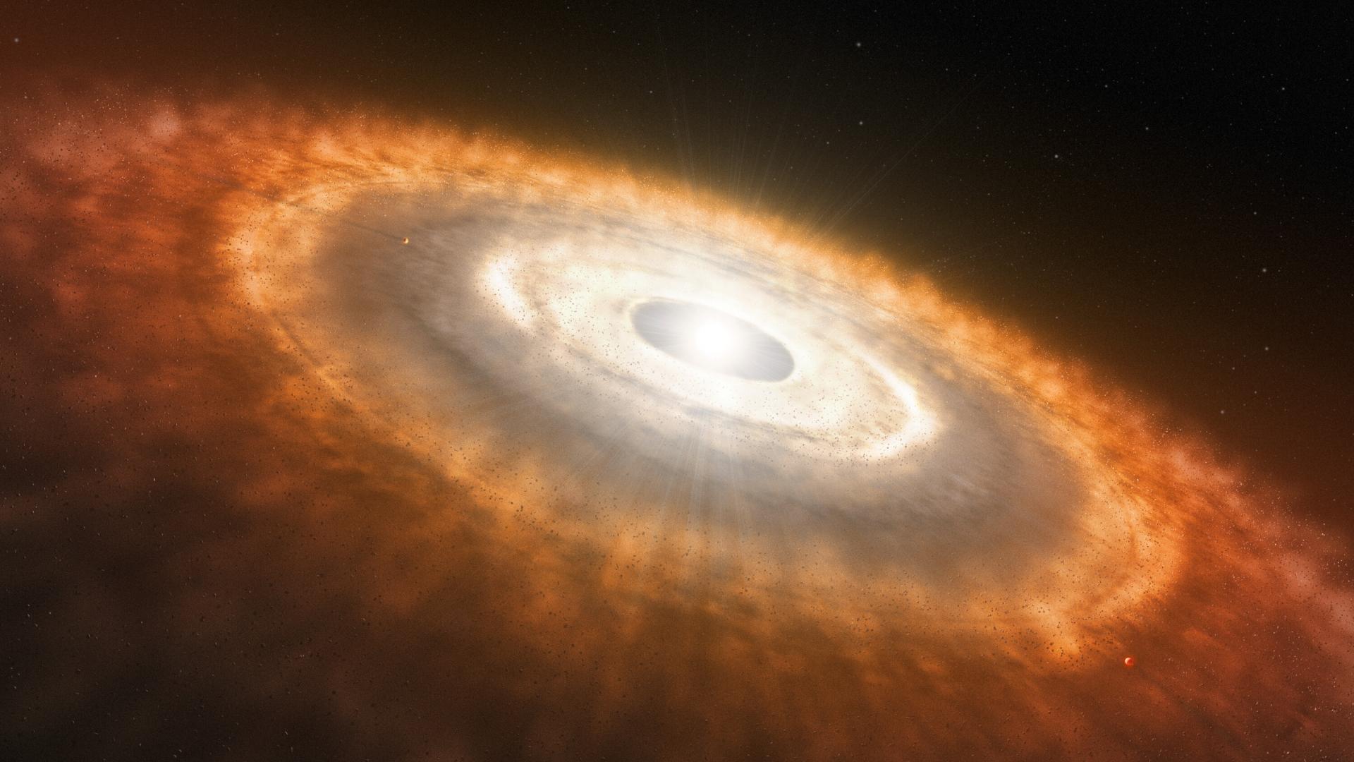 Artist’s impression of weic2329a protoplanetary disc