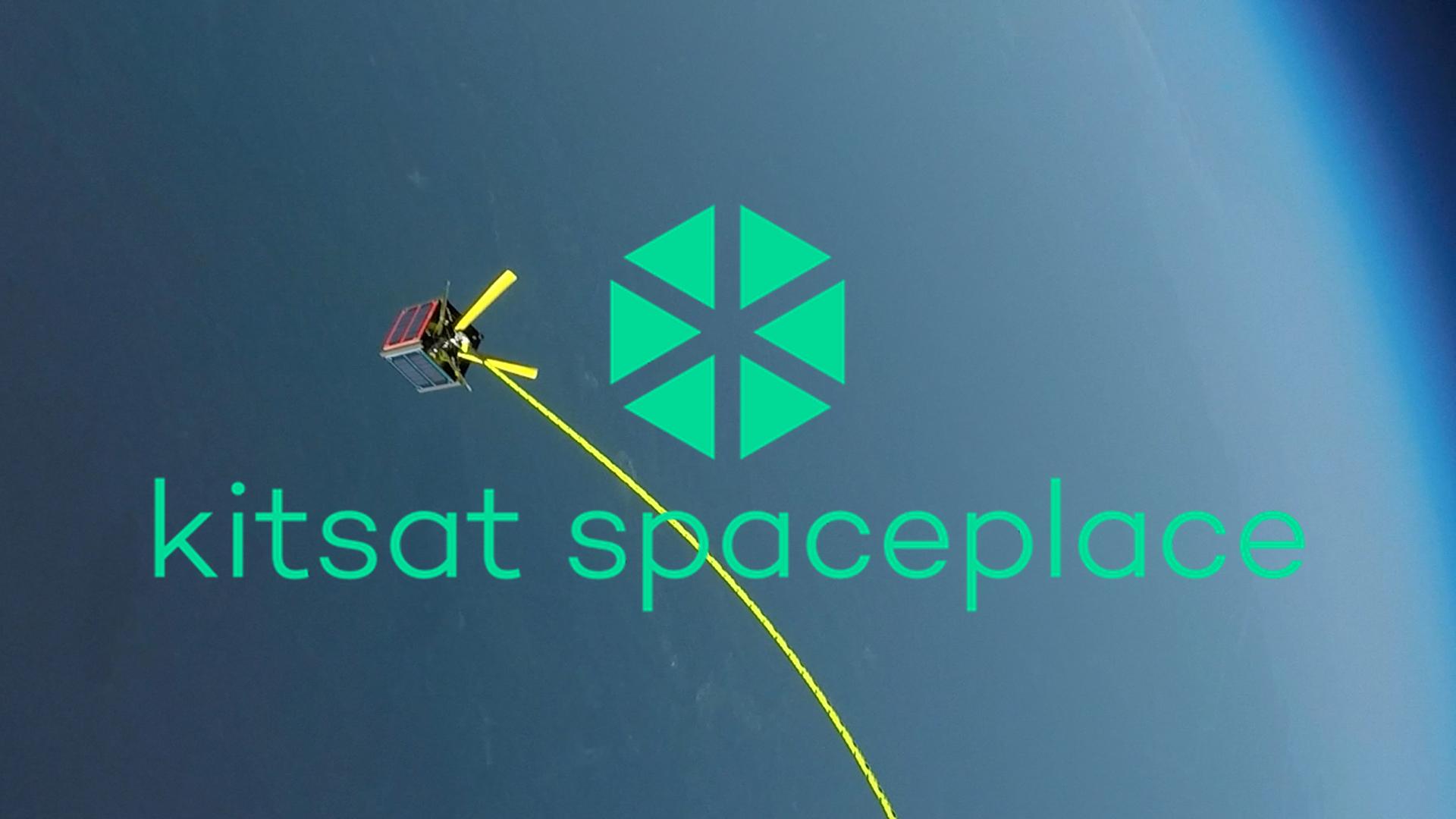 Spaceplace logo with a stratospheric Kitsat