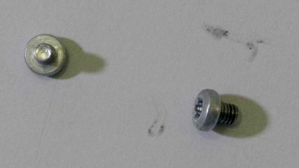 Two screws