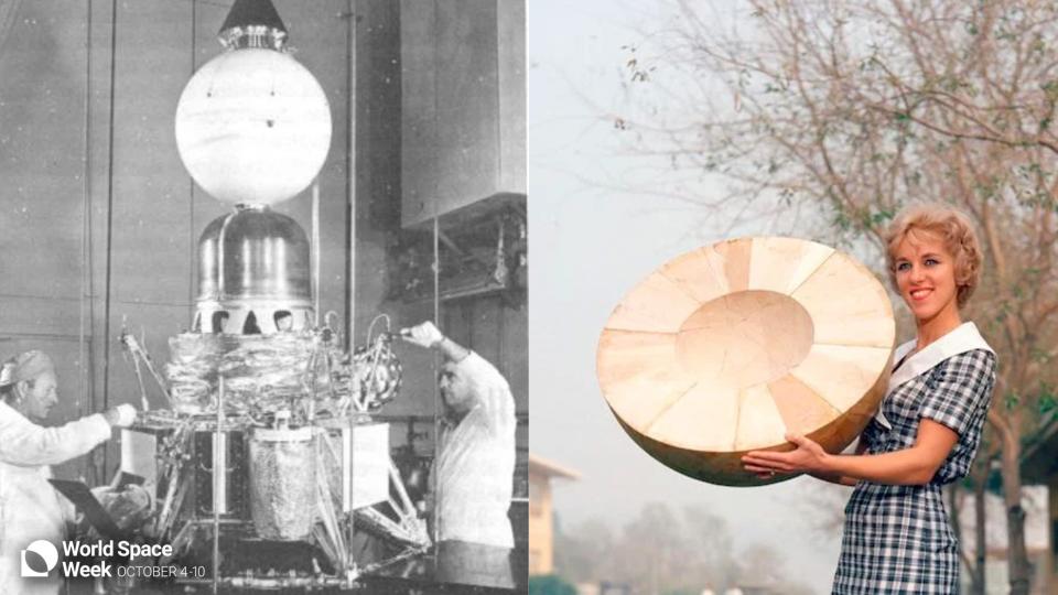 Balsawood ball of the Ranger spacecraft