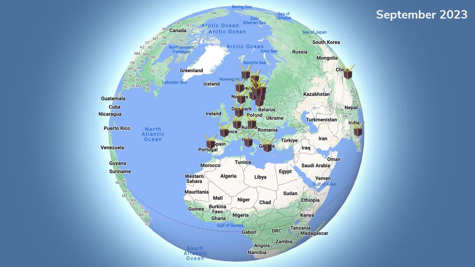 Kitsats over the world