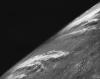 Black and white photograph on Earth from 105 km altitude